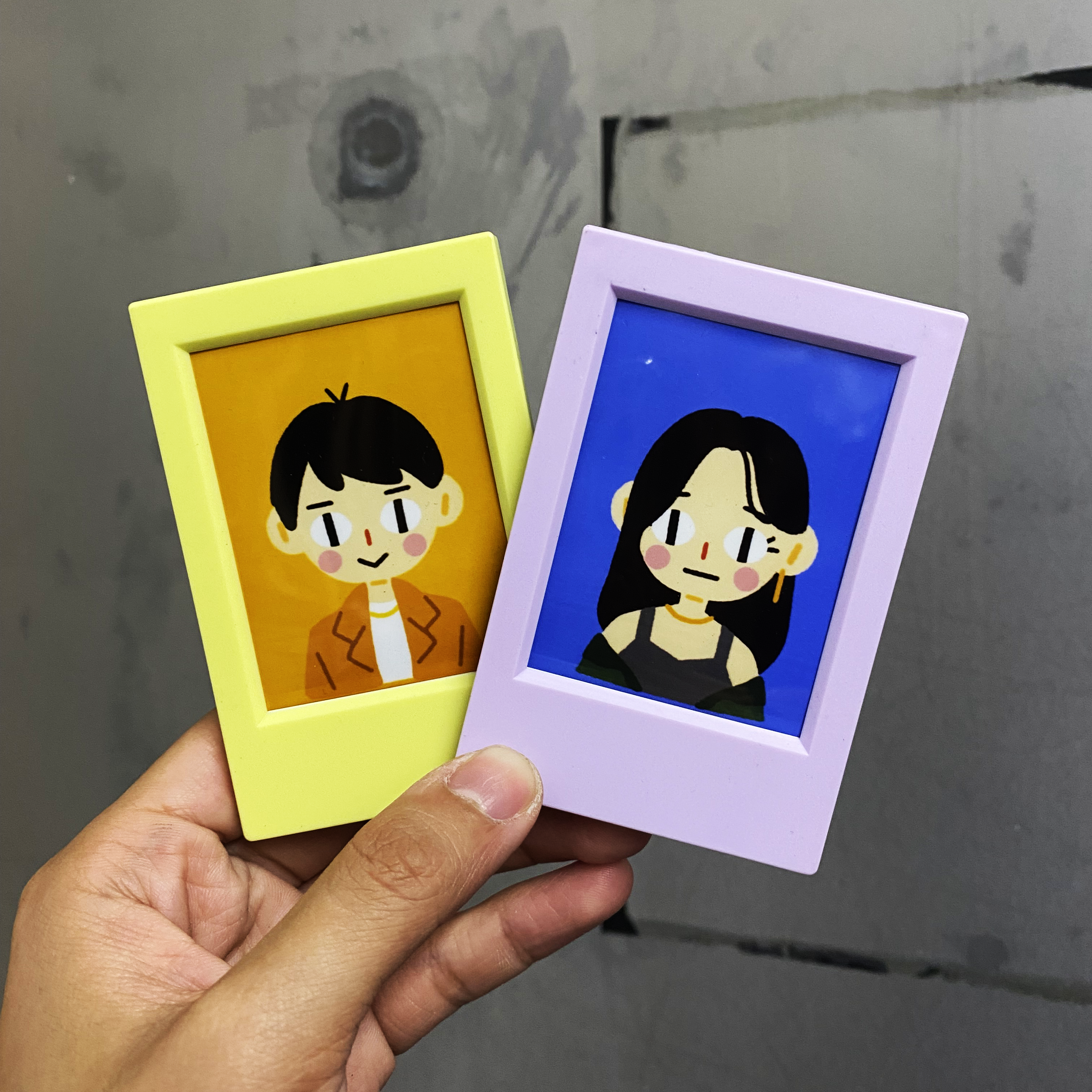 Custom portrait illustration card