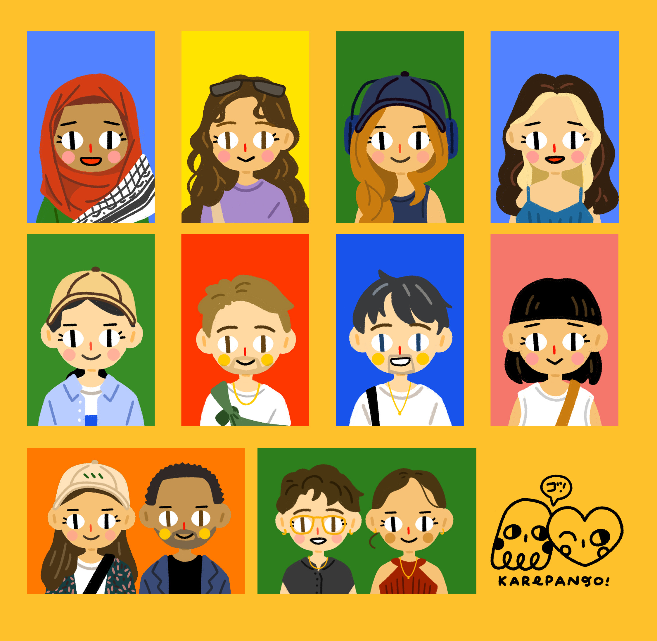 Custom portrait illustration card